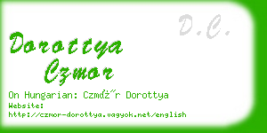 dorottya czmor business card
